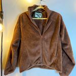 Alpine Sky Fuzzy Zip Up Brown Size M Photo 0