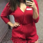 Alba Be Red Long-Sleeve Romper Photo 0