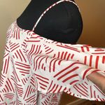 Collective Concepts  Cold Shoulder Flowy Print White Red Size S Strappy Bohomian Photo 6