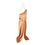 BHLDN NWT Anthropologie Dylan Cocktail Bridesmaid Dress Sedona One Shoulder Maxi Photo 2