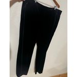 Good American  Black Velvet Wide Leg Trouser Pants 22 PLUS Photo 2