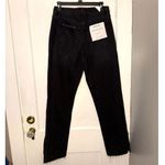 Good American  Good Boy Straight Leg Distressed Ripped Jeans Photo 4