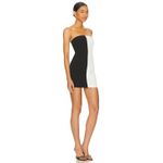 Lovers + Friends Naomi Mini Dress Strapless Black/White Size XS $188 Photo 1