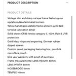 Pared piccolo and grande sharp cat eye Sunglasses Yellow Photo 11