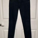 Carmar Black Wax Coat Denim Skinny Jeans Sz 26 Black Photo 1