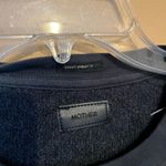 MOTHER Denim Push & Shove Padded Shoulder Gray Faded Black Sweatshirt pullover L Size L Photo 9