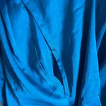 Stars Above  Women's Blue Satin Above the Knee Robe - Size XL/XXL - NWT Photo 4
