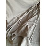 Birdy Grey  Dev V-Neck Cold Shoulder Evening Gown With Slit Crepe Taupe M READ Photo 13