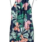TALULAH Botanical Tropical Print Sleeveless Knee Length Halter Dress Size M Photo 0