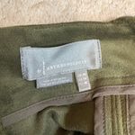 Anthropologie Sueded Slip Sleeveless Midi Dress Moss Green Size 14 Photo 4