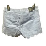 J.Crew NWT  4" linen-cotton scalloped hem short Size 4 Photo 1