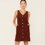 Levi's Levi’s Rust Corduroy Mini Button Down Dress XS NWT Photo 1
