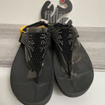 Fit Flop Flare‎ Women's 9 Black With Adjustable Strap And Wobble Board NIB Photo 0