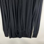 Athleta Pranayama Black Open Front Cardigan Womens Size XS Oversized Pockets Photo 3