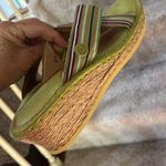 Born Shoes Born Drillles sandals in green. 2” heel. Leather lining. Made in Mexico. GUC Photo 3