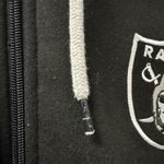 NFL Men's Full Zip Soft Fleece Hoodie Letterman‎ Varsity Jacket Size XL Black Photo 4