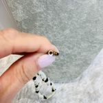 Vintage Pearly Bead Black God Twisted Woven Necklace 17" Photo 4