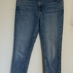 7 For All Mankind V Waist Asymmetrical Slim Jeans Size 30 Photo 0