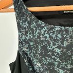 All Saints Heidi Stretch Bodycon Dress Green Black Marble Sleeveless side 6 Photo 4