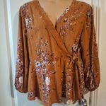 Maurice's  Sz 1X Floral Wrap Blouse Photo 8