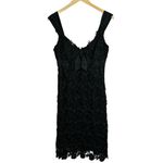 Yoana Baraschi Neoclassic Lace Rockabilly Bow Black Tie Sheath Dress Size 8 Photo 2