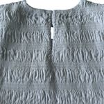 Madewell The melody Bubble-Hem Smocked Cotton Poplin Mini Dress Size S In White Photo 4