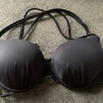 Shade & Shore Black Strappy Padded Bikini Top Photo 6