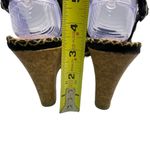 Anthropologie ‎ Seychelles Black Canvas Cork Wedge Size 8.5 Photo 7