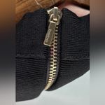 Bebe XS Caged Jet Black Crop Top Photo 2