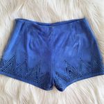 Parker NBW Laser Cut Suede Shorts Photo 2