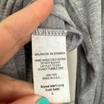 On The Road Women’s Large Grey Long Sleeve Split Blouse Dress Photo 3