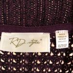 RD Style  NWOT Women's Chunky Knit Burgundy/Purple Open Cardigan Sweater XS Photo 1