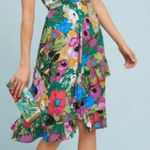 Plenty by Tracy Reese Anthropologie Multi Daphne Floral Wrap‎ Dress Medium Pink Photo 0