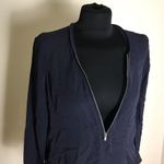 The Kooples  Navy Blue Silk Blouse Photo 1