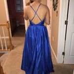Royal Blue Prom Dress Size M Photo 2