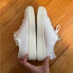 J.Crew  Platform Canvas Sneakers with Stripe White Style BN868 Size 8 Photo 6