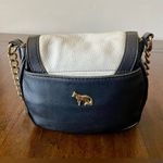 Emma Fox Crossbody Bag Purse Black & White Leather with Chain Strap Photo 0