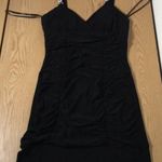 Taboo Womens Super Sexy  Ruched Rhinestones Dress Black Size Medium Photo 0