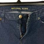 Michael Kors SZ 2 Skinny Capris Jeans Low-Rise Stretch Zip-Fly Dark Wash Pockets Photo 2