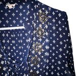 En Crème Blue Patterned Top or Mini Dress Size M Photo 2