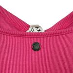 Roxy  Women's Wavey Baby Dress Stretchy Ribbed Cutout Ruched Tank Pink X-Small XS Photo 6