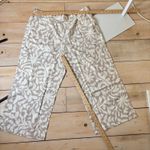 Loft  Lou & Grey NWT Jungle Linen Cotton Wide Leg Crop Pant & Tie Front Tank XXL Photo 10