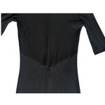 H&M  women’s extra small Black mini dress half sleeves, bodycon tight sexy dress Photo 3