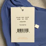 ANDIE NWT Blue Front Tie Adjustable Straps Crete Top Bikini Periwinkle Blue XS Photo 9