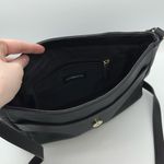 Liz Claiborne Black Leather Crossbody Bag Photo 3