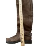 EUC G H BASS India Over the Knee Brown Faux Suede Flat Boots with Buckle Sz 5.5 Photo 4