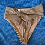 Aerie Women's Brown High-Waist Swim Bottom Photo 0