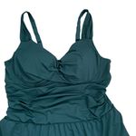 Anne cole Teal Ruched Swim Dress Photo 2