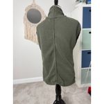 Eddie Bauer Vtg Olive Green Linen Cotton Short-sleeve Open Cardigan Sweater M Photo 1