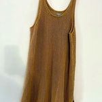 Aerie  Cover Up Knit Tank Top Dress Crochet Brown Size S M L Photo 0